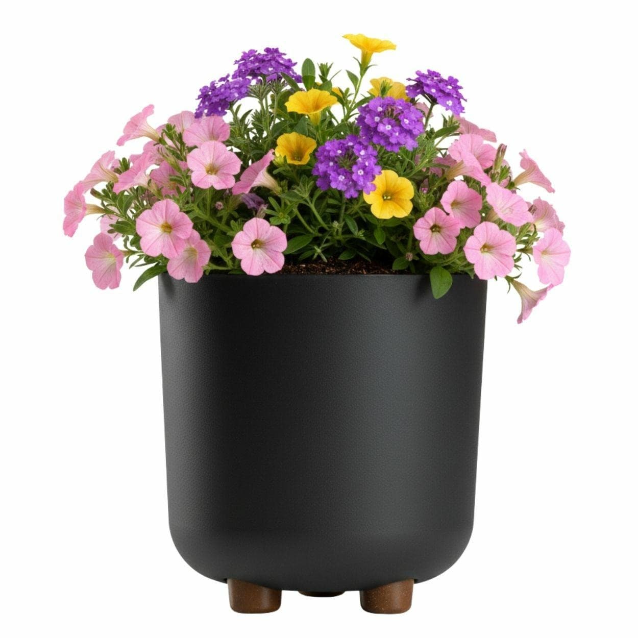 Plastový kvetináč na nožičkách Terra 21x19,3 cm - výber z 6 prevedení