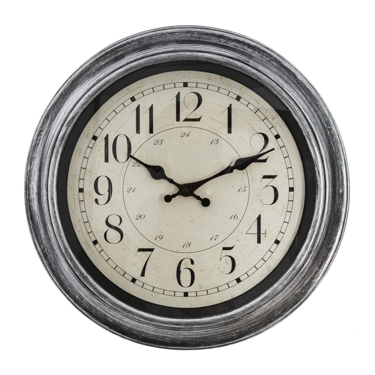 Nástenné hodiny NELSON 40 cm strieborné