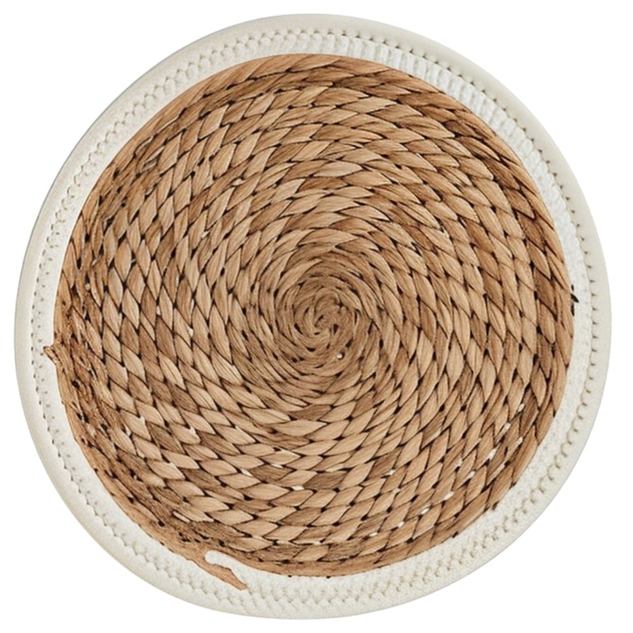 Kulaté prostírání SOLO 30 cm béžové 1