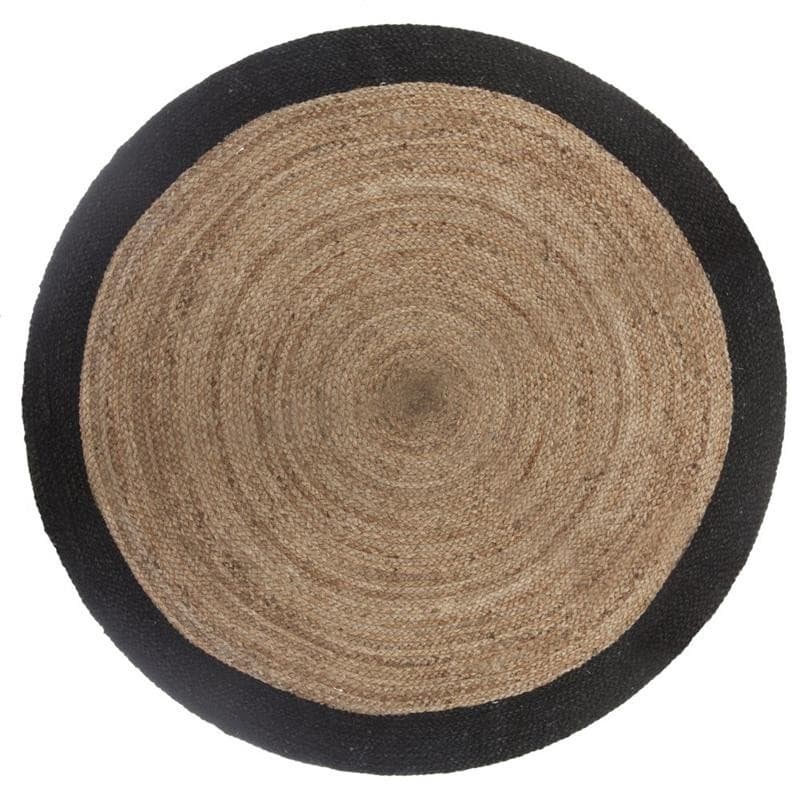 Okrúhly jutový koberec 120 cm 1