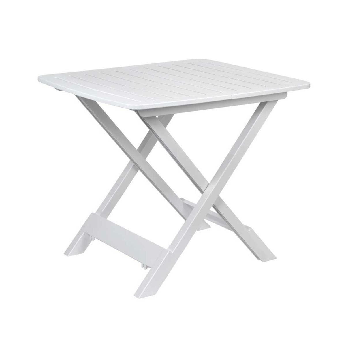 Rozkladací balkónový stôl PROGARDEN 79 cm biely 1