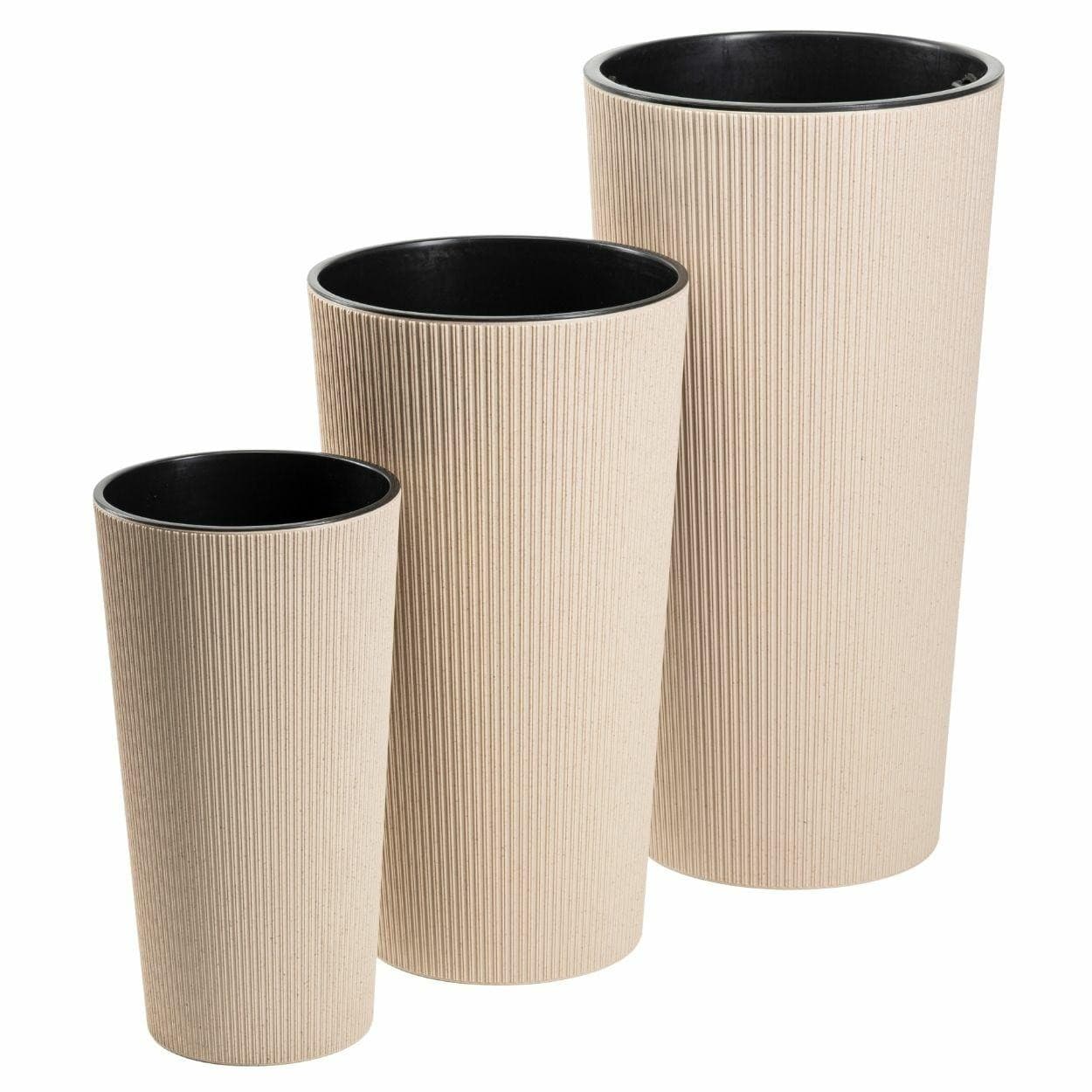 Sada 3 ks kvetináčov URBANIKA Coffee béžová