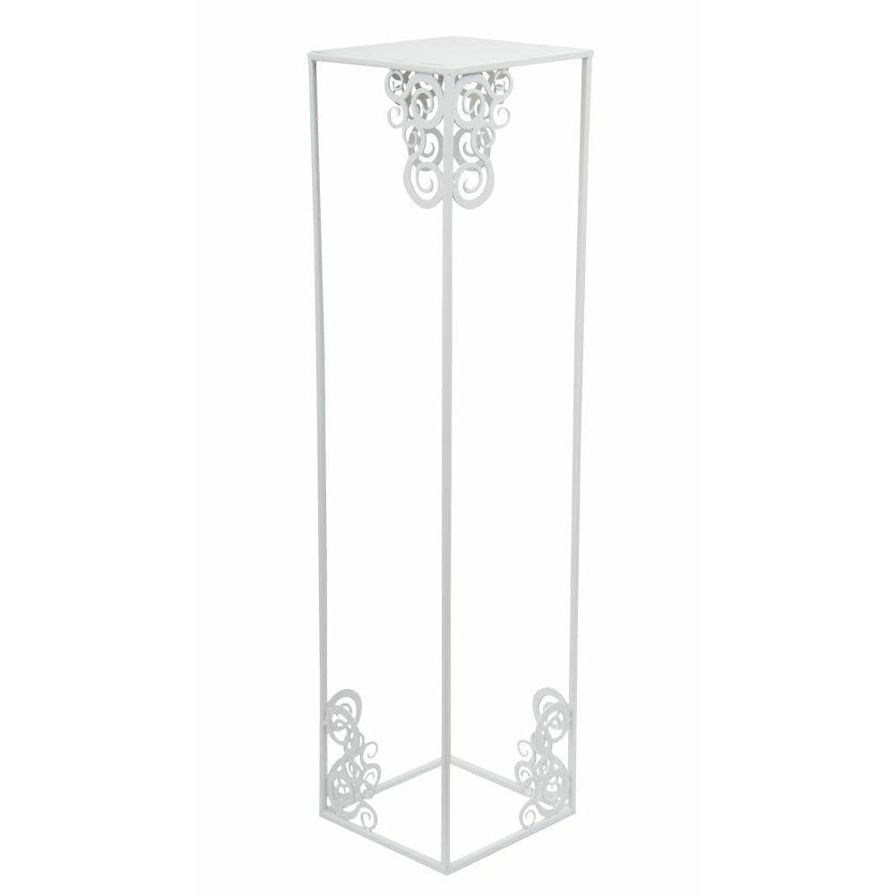 Stojan na kvety Emma 80 cm biely