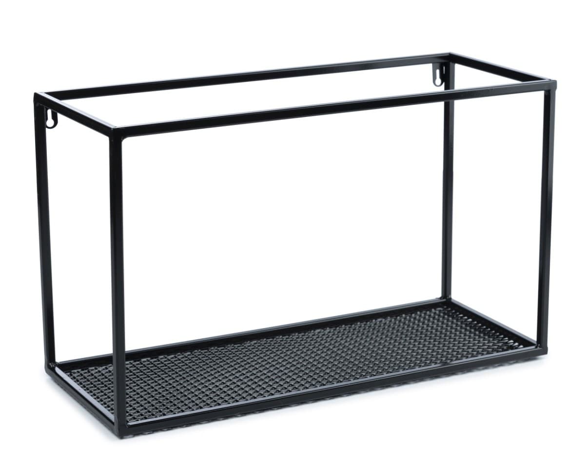 Závesná polica LOFT 50 cm čierna