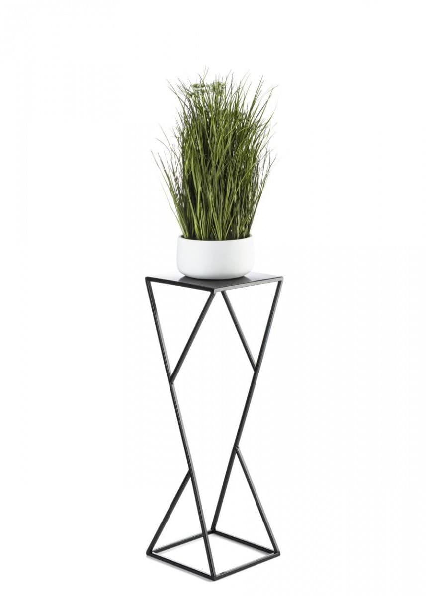 Stojan na kvetiny LOFT I čierny 70 cm