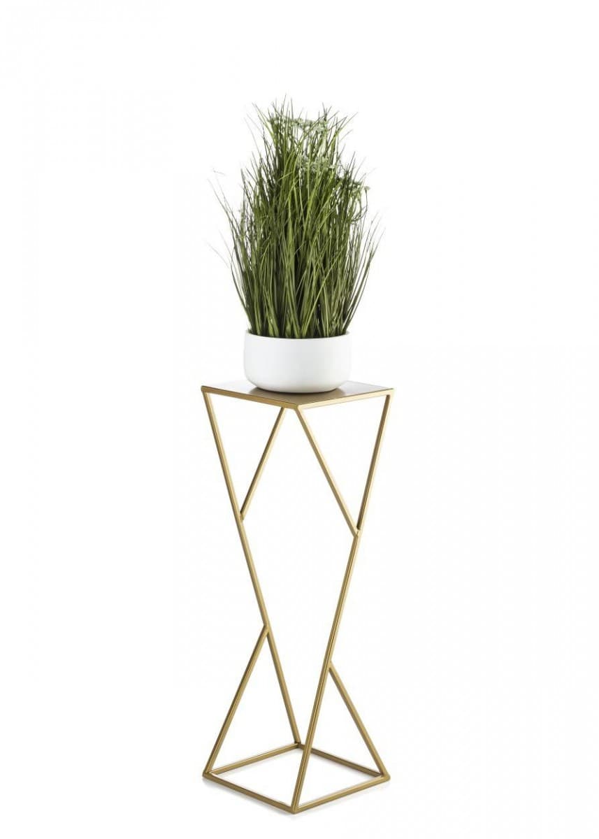 Stojan na kvety LOFT 70 cm zlatý