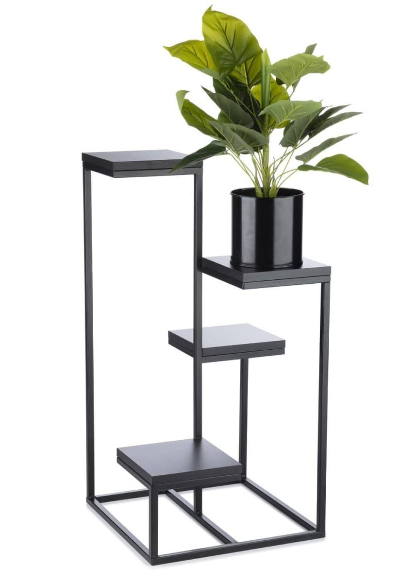 Kvetinový stojan LOFT 79 cm čierny 1