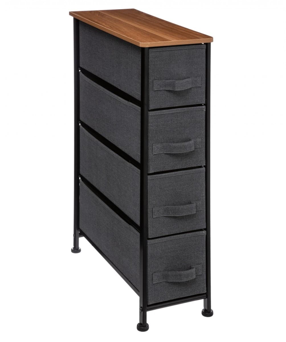 Kúpeľňový regál IRON 75 cm antracitový