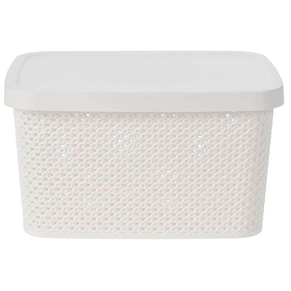 Úložný kôš Simple plus 27 cm biely
