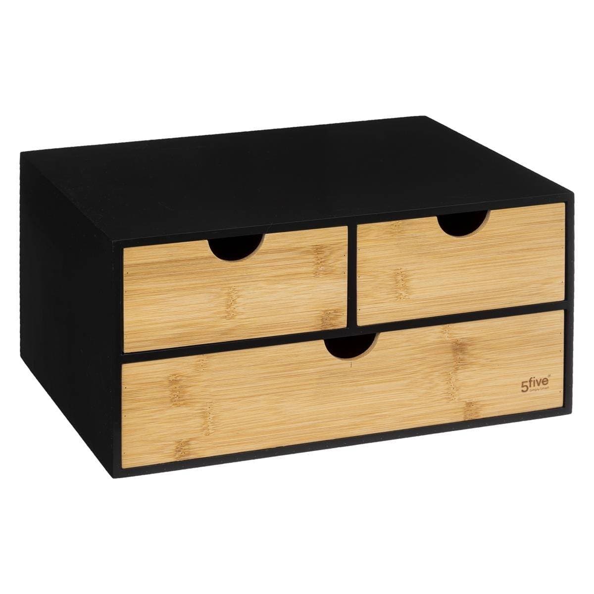 Organizér Practicality 3 šuplíky bambusový
