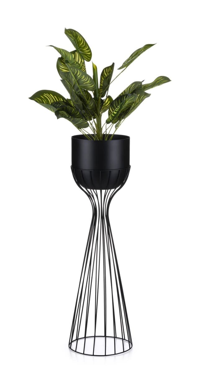 Kvetináč na stojane LOFT V 68 cm čierny