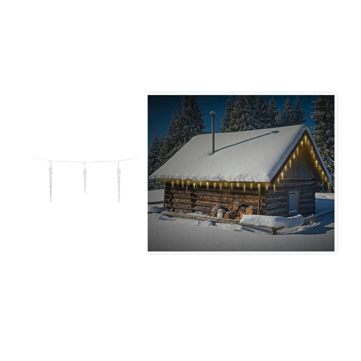 Vianočná LED reťaz Icicle II 690 cm teplá biela 1