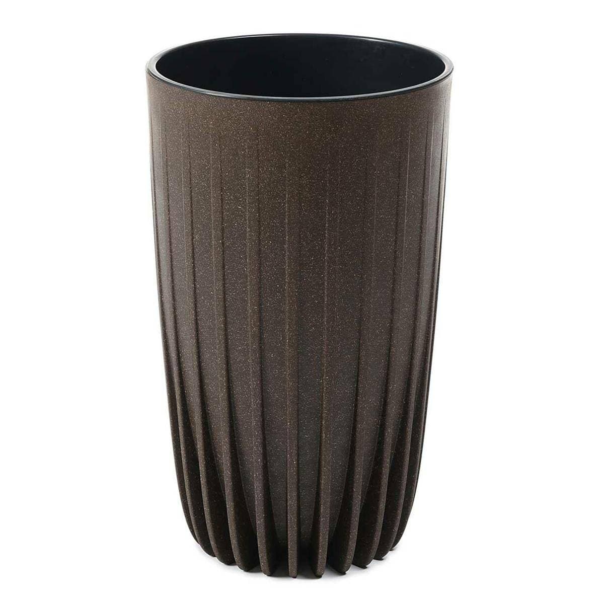 Kvetináč STRIPPED ECO II 30 cm kávovo hnedý 1