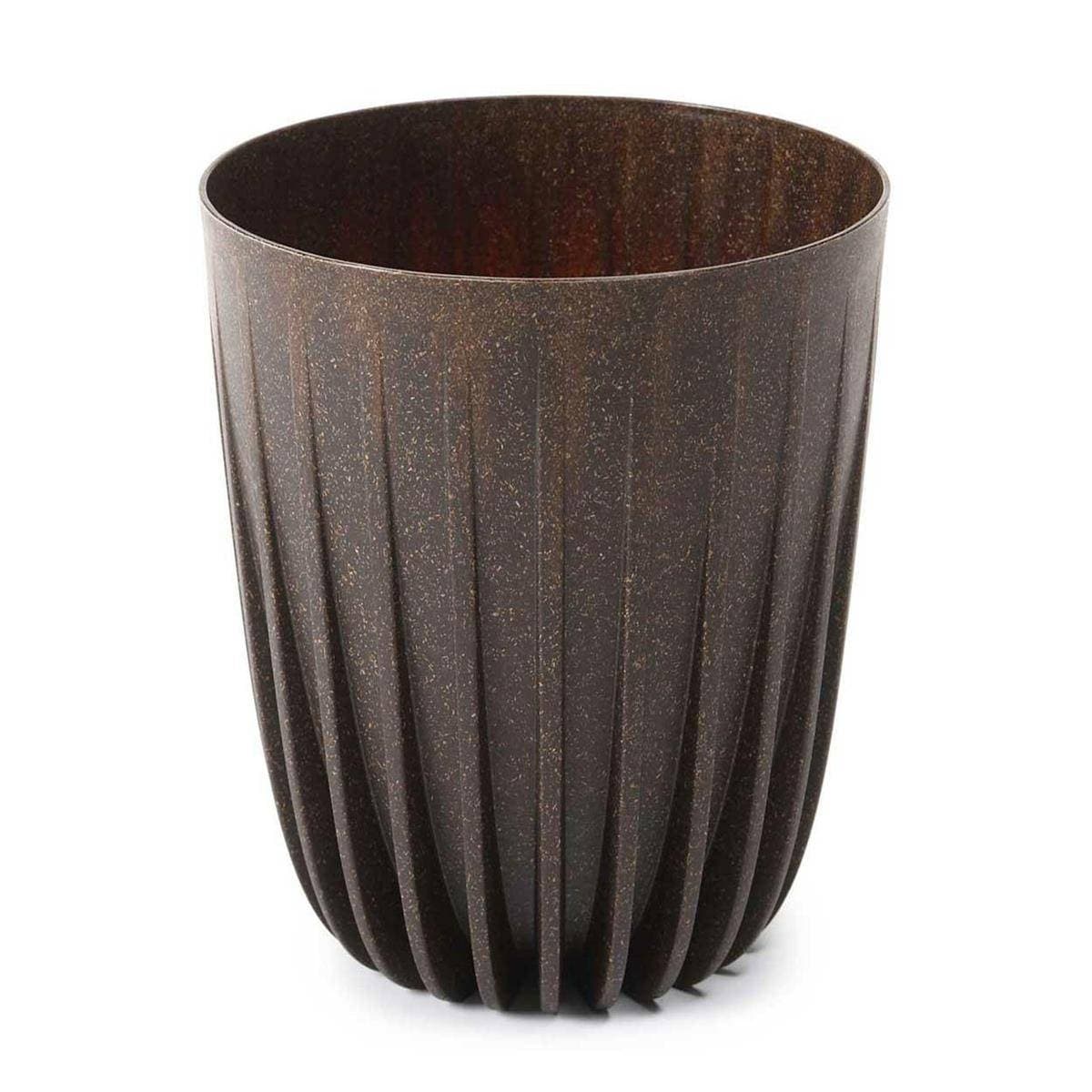 Kvetináč STRIPPED ECO V 30 cm kávovo hnedý 1