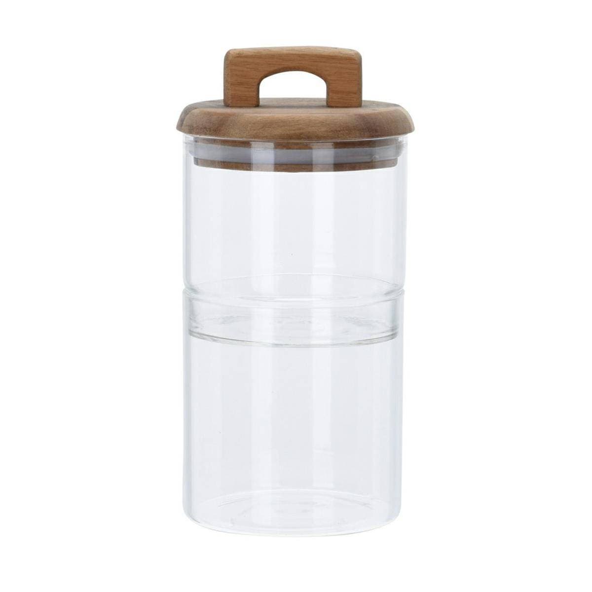 Dvojposchodová sklenená nádoba Stenny 2 x 600 ml 1