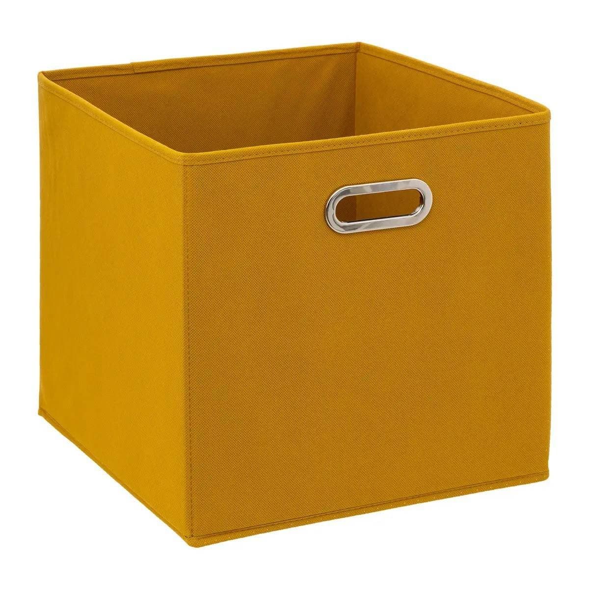 Úložný box Textília 31x31 cm horčicovo žltý 1