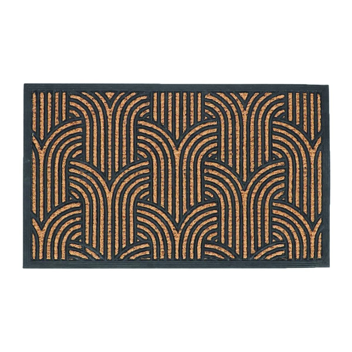 Kokosová rohožka ART DECO 75,5x45,5 cm hnedo-čierna 1