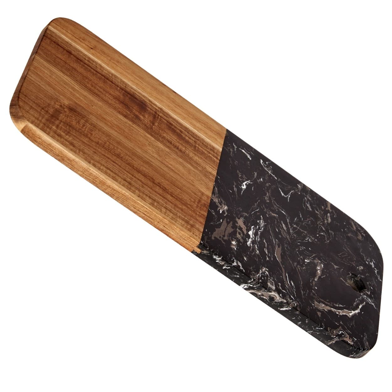 Doska na krájanie PREPPY 38x18 cm z masívu/čierny mramor