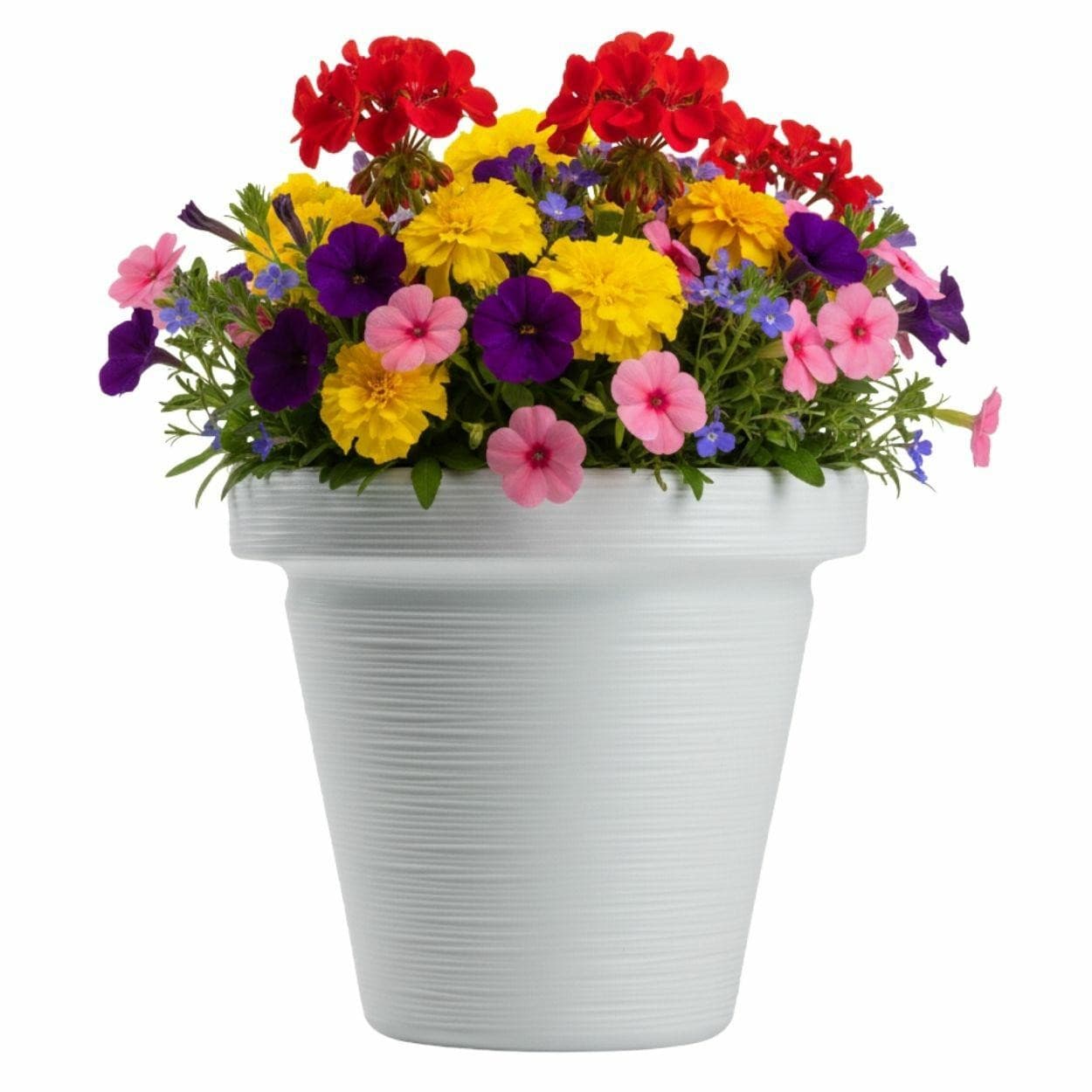Plastový kvetináč Riflo 33,9x39 cm biely 1