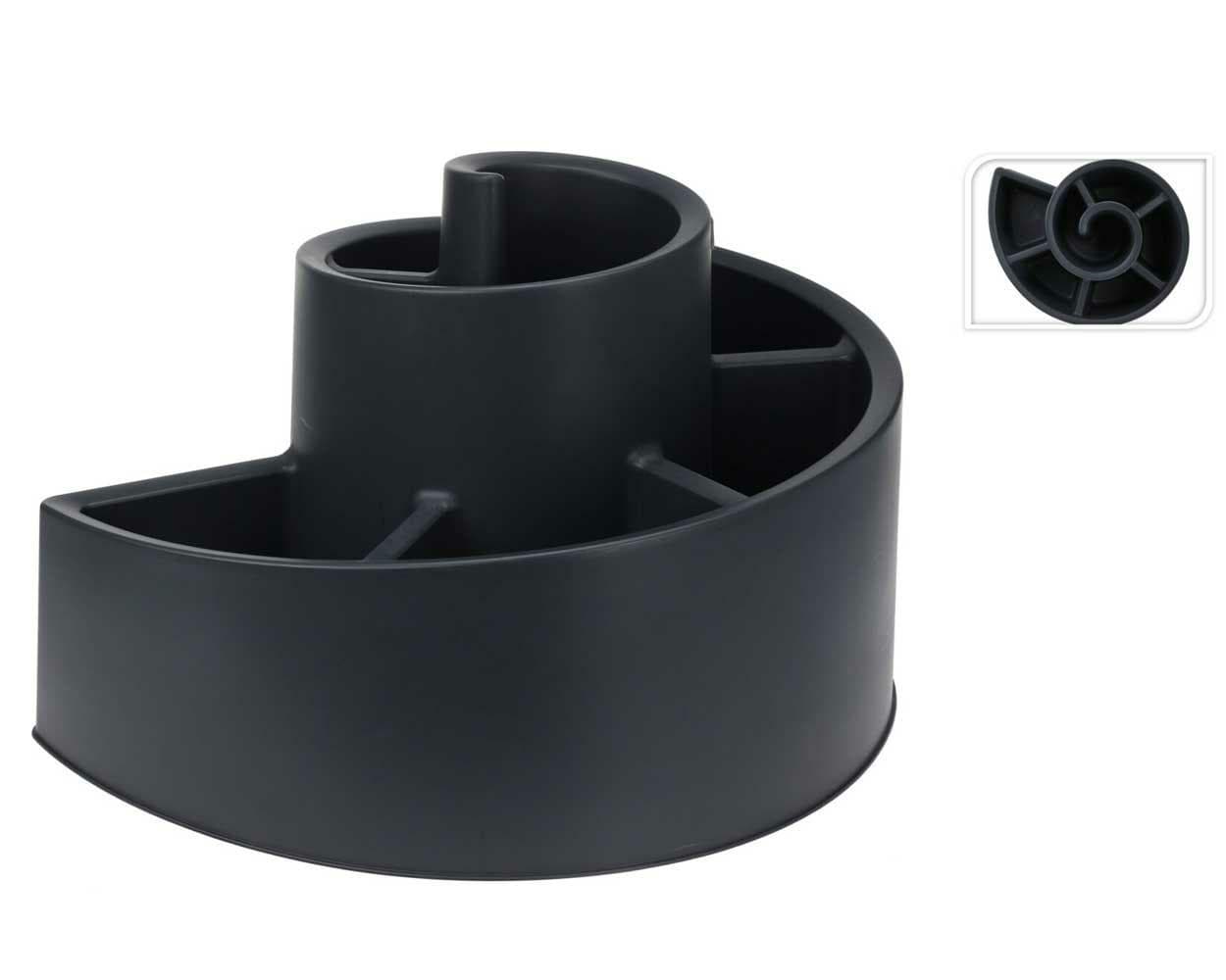 Záhradný kvetináč SPIRAL antracitový 1