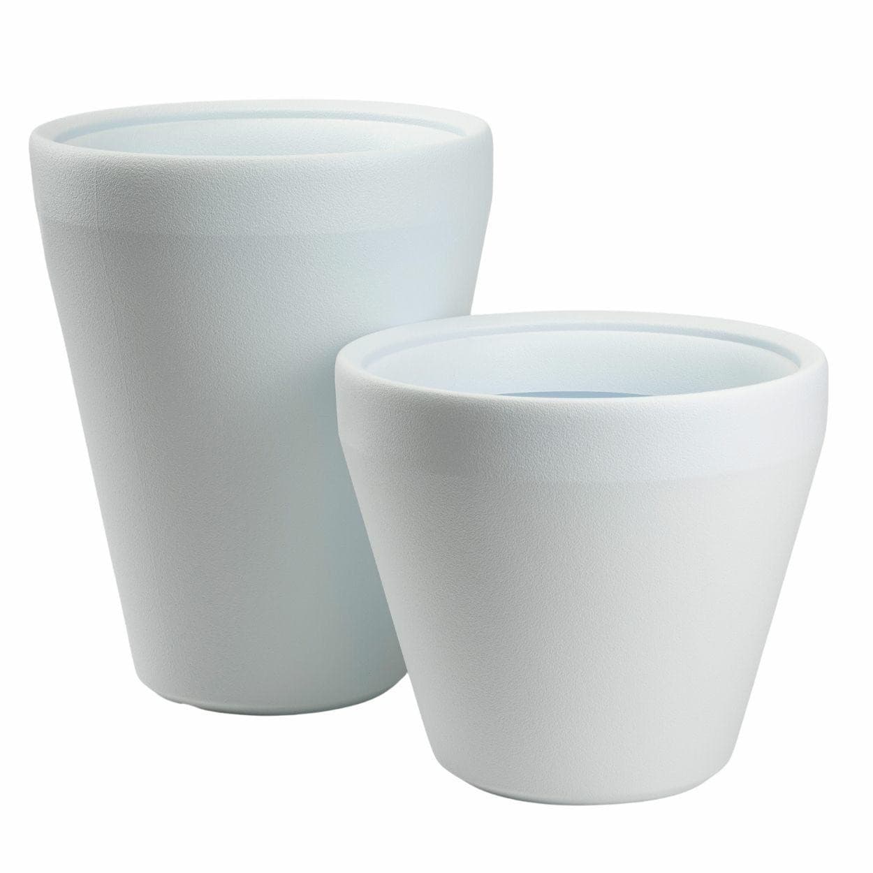 Sada 2 ks kvetináčov Purea 51,2x39,5/34,9x39,5 cm biela 1