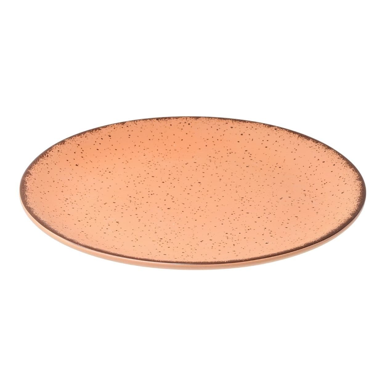 Porcelánový plytký tanier Terra 27 cm lososový