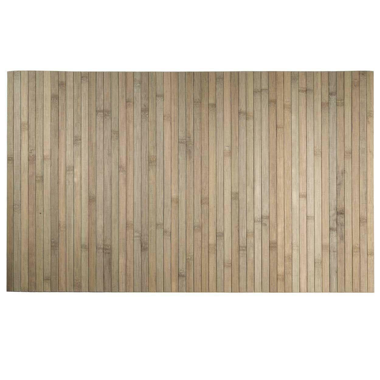 Bambusová kúpeľňová predložka Waka 80x50 cm hnedá