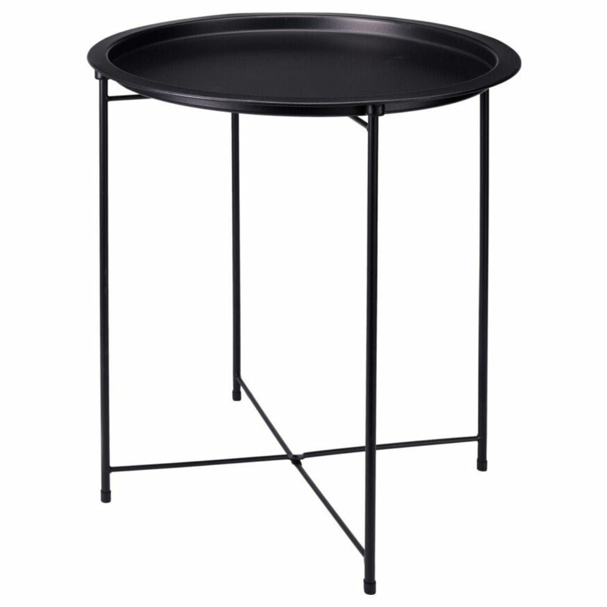 Odkladací stolík Zovy 47 cm čierny 1