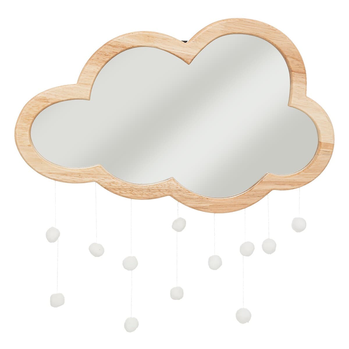 Detské zrkadlo CLOUD hnedé