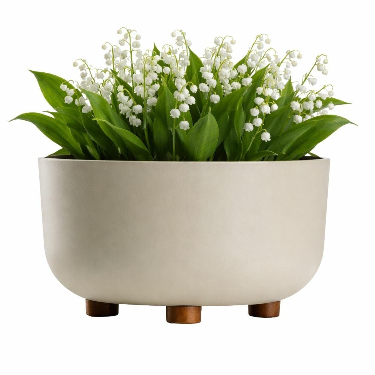 Plastový kvetináč na nožičkách TERRA 17x26,9 cm - výber z 5 prevedení 1