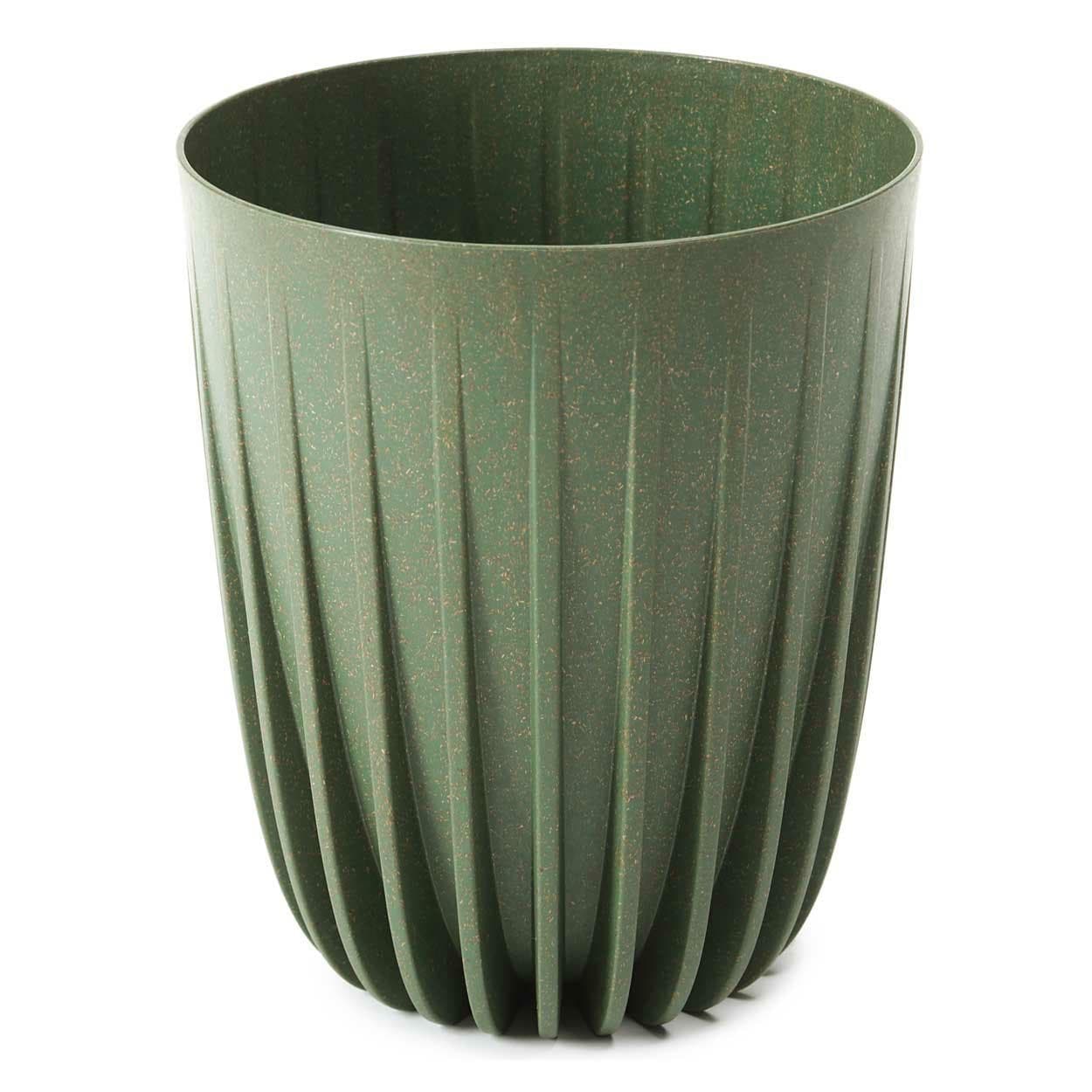 Kvetináč STRIPPED Eco Wood 39x46,3 cm zelený 1