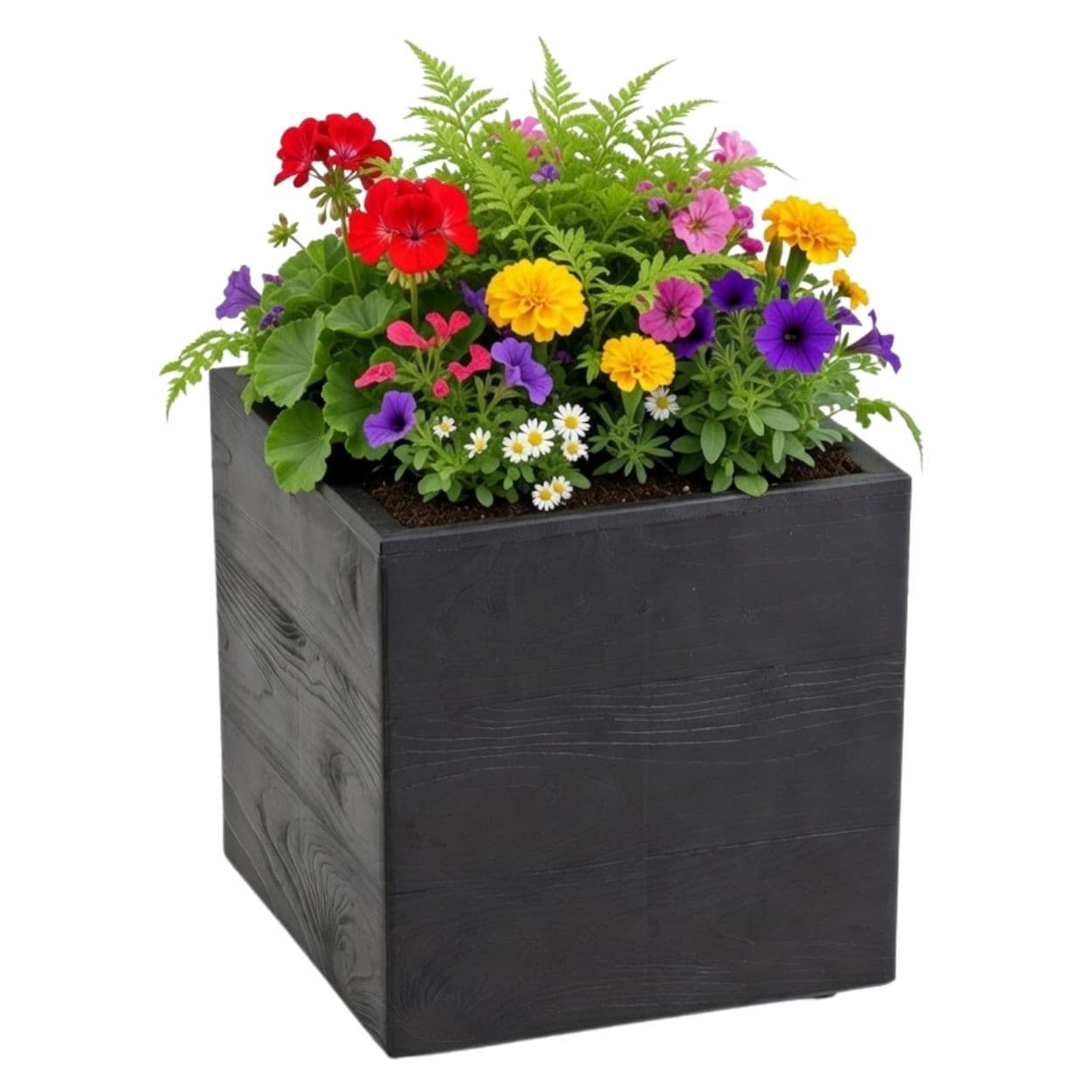 Kvetináč na kolieskach BETONIQUE 30x30 cm - výber z 7 prevedení 1