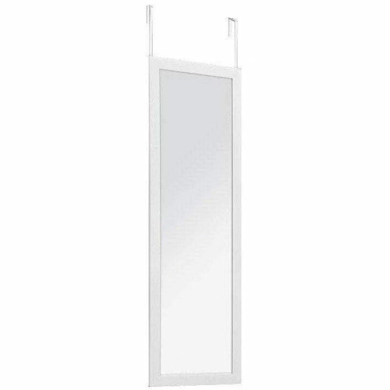 Závesné zrkadlo na dvere HAGGY 110x36 cm biele