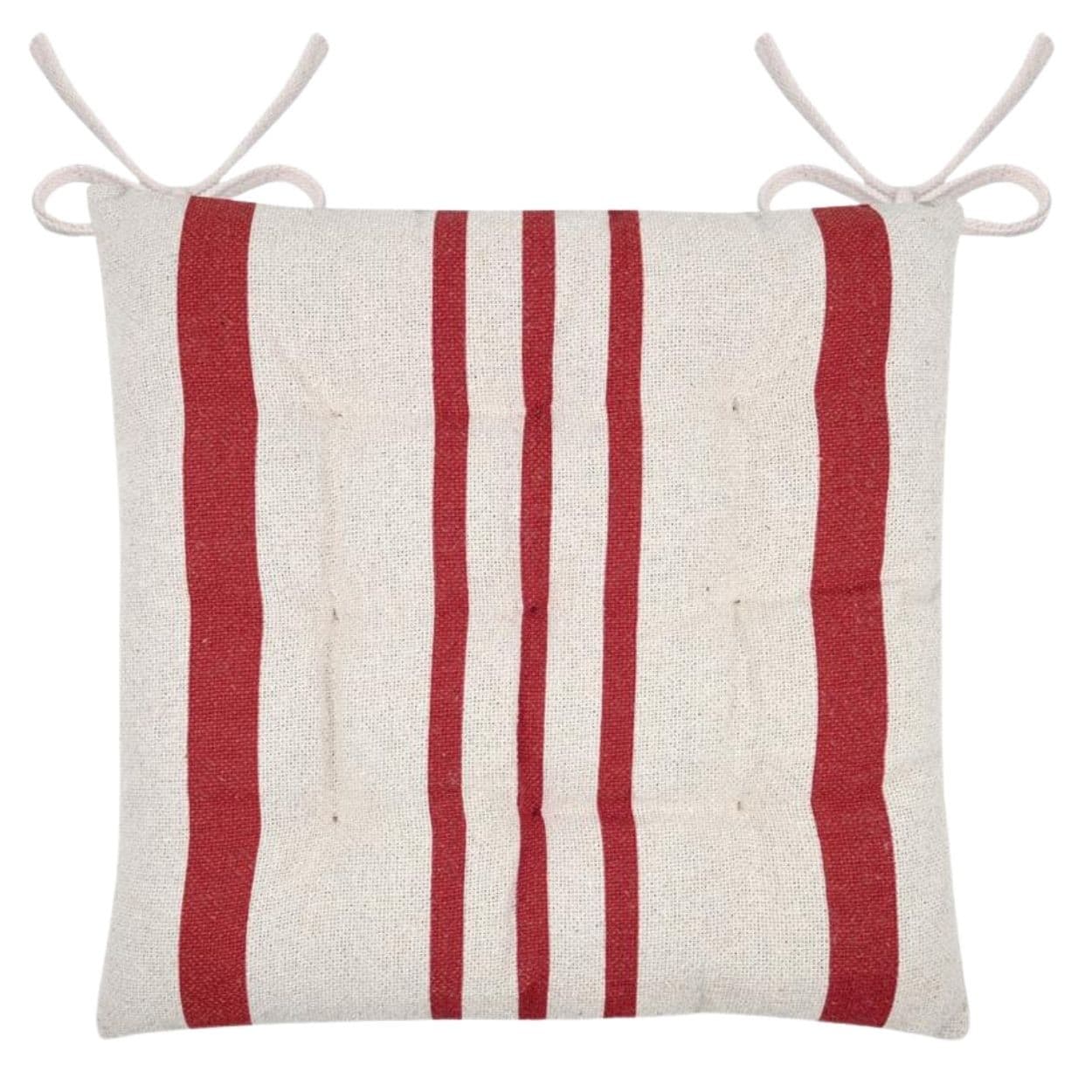 Podsedák Manduel 38x38 cm biely/červený 1