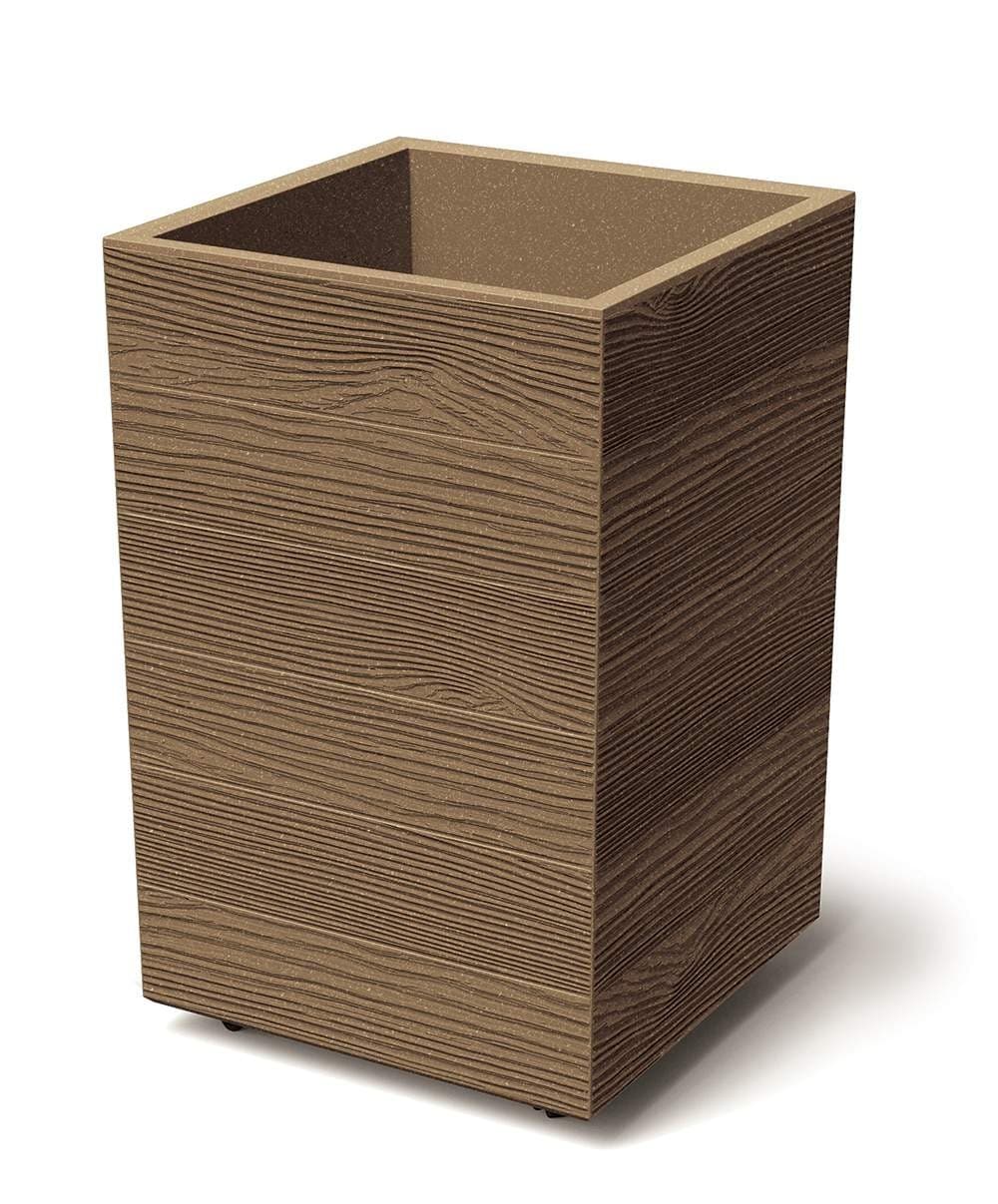 Kvetináč MADERAN SQUARE HIGH ECO WOOD 38,5 cm natural hnedý 1