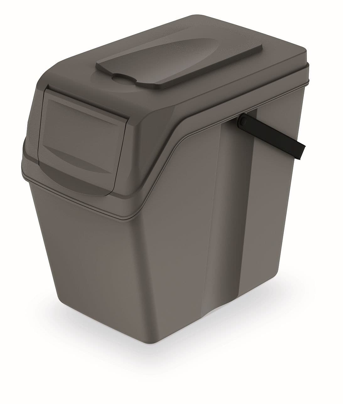 Odpadkový kôš SORTEX II sivý kameň, objem 25L 1