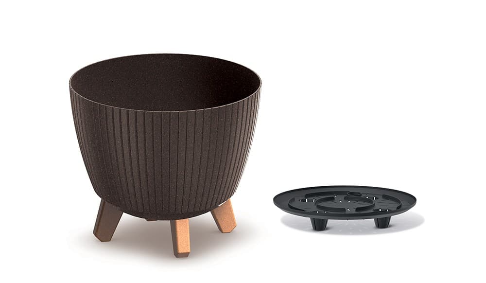 Kvetináč LAMIAL ECO WOOD kávový