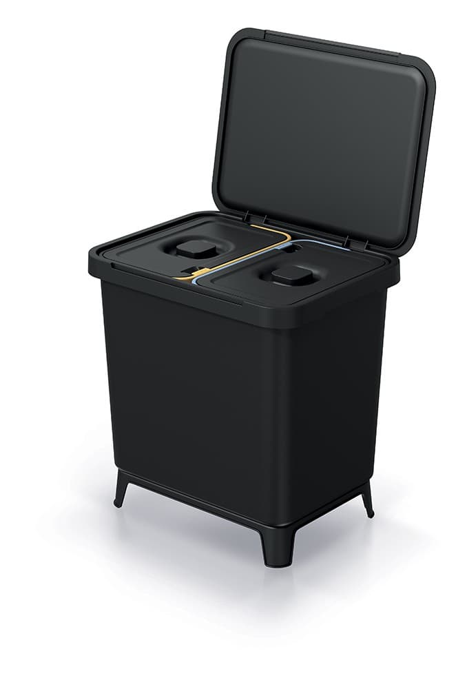 Odpadkový kôš SYSTEMO 2x10 l čierny 1