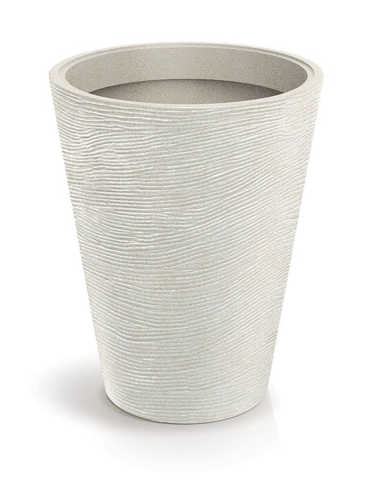 Plastový kvetináč TUBRAN ROUND MIDL 48 cm pieskový