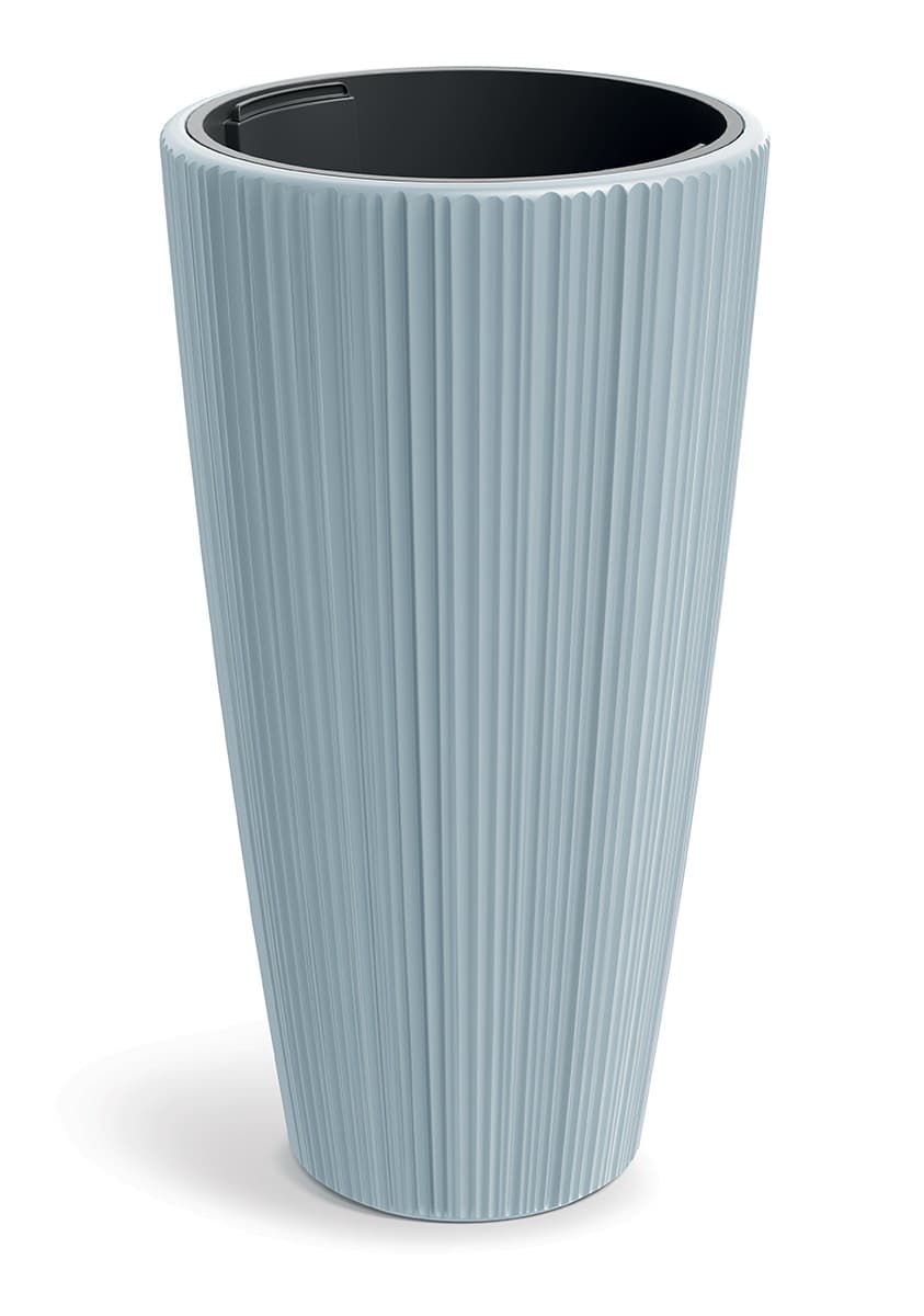 Plastový kvetináč OROS 39 cm svetlosivý matný