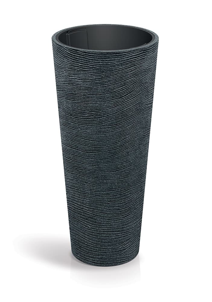 Plastový kvetináč TUBRAN ROUND SLIM - výber z 6 prevedení