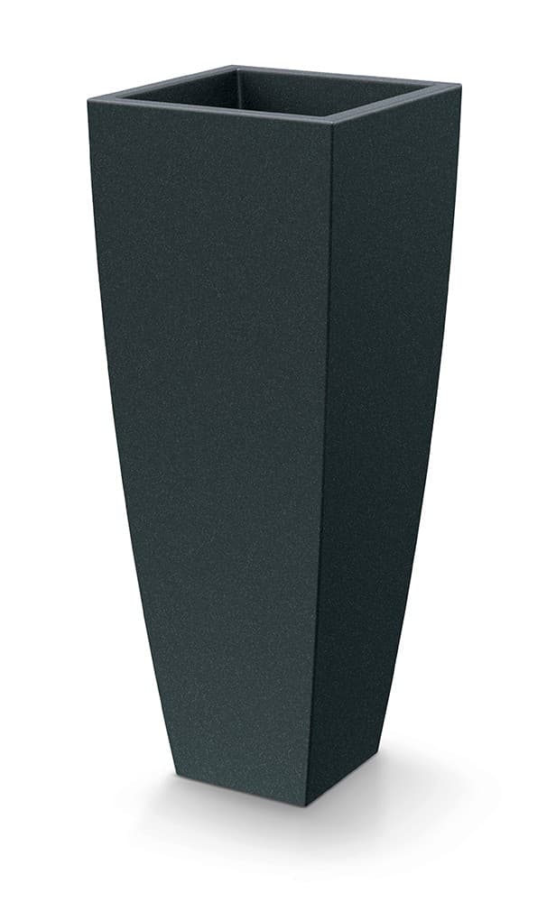 Plastový kvetináč MOODAS SQUARE HIGH 40 cm tmavosivý 1