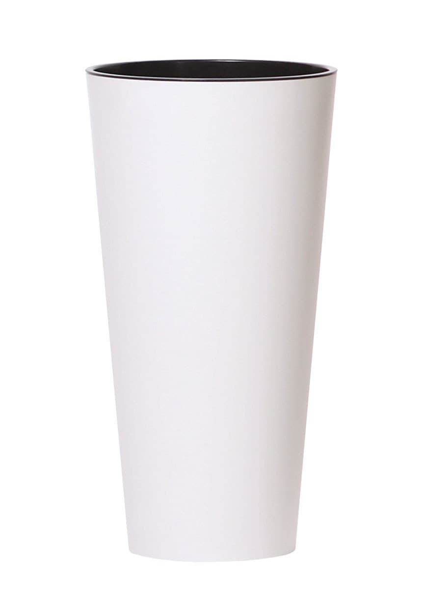 Kvetináč Tubus Slimmer biely matný