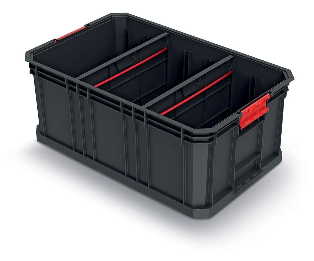 Dílenský box MODIXX II 52 x 32,9 x 21 cm černo-červený 1