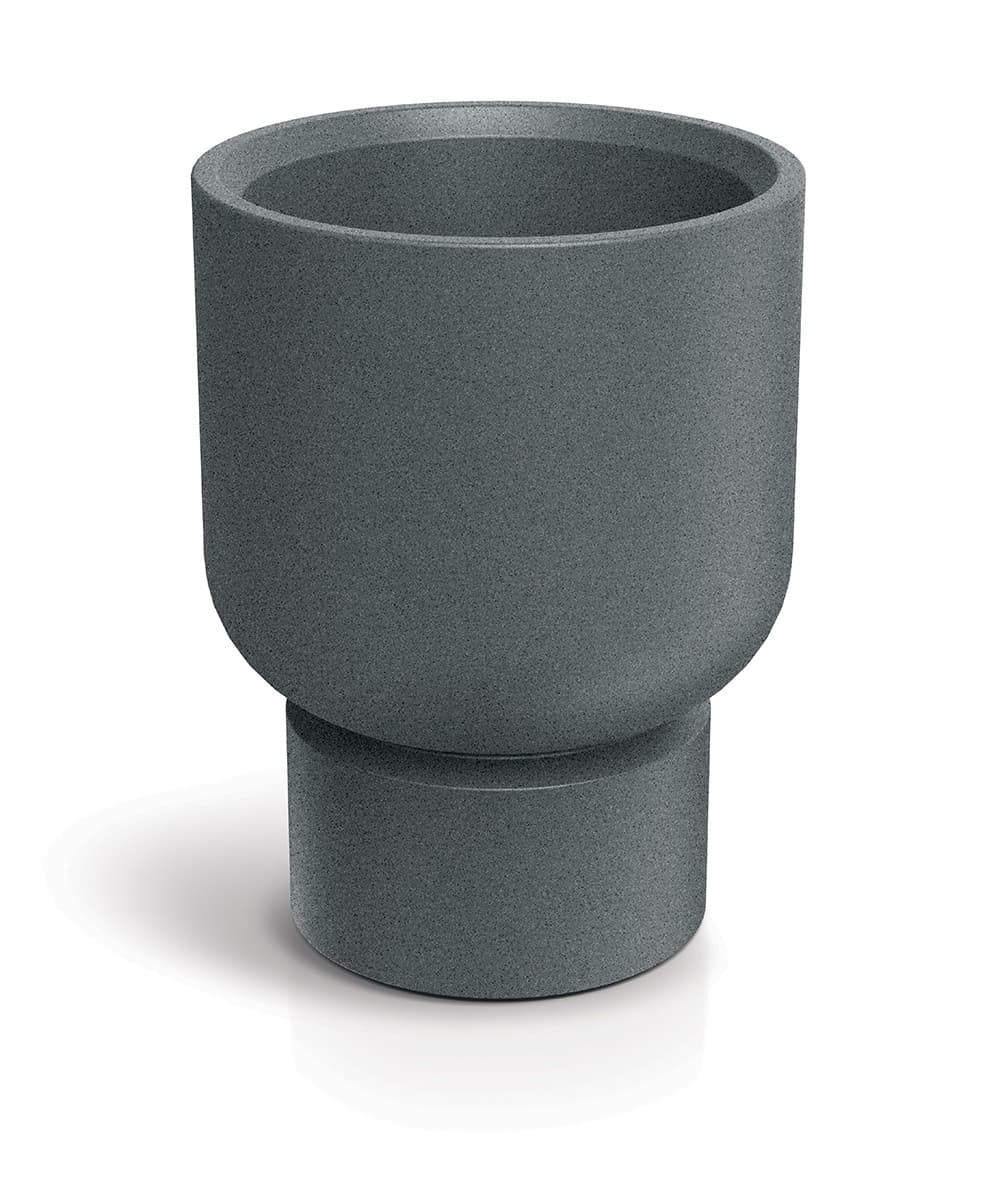 Plastový kvetináč MOLTAS BASE ROUND MIDL 40 cm granitovo sivý 1