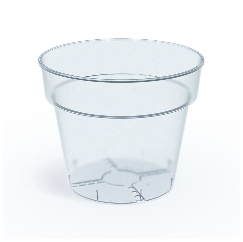 Plastový kvetináč PLANTIS transparentný
