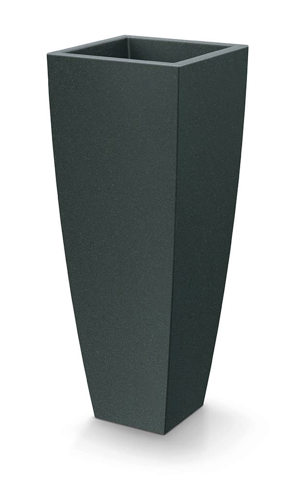 Kvetináč Moodas Square High 40 cm čierny granit 1