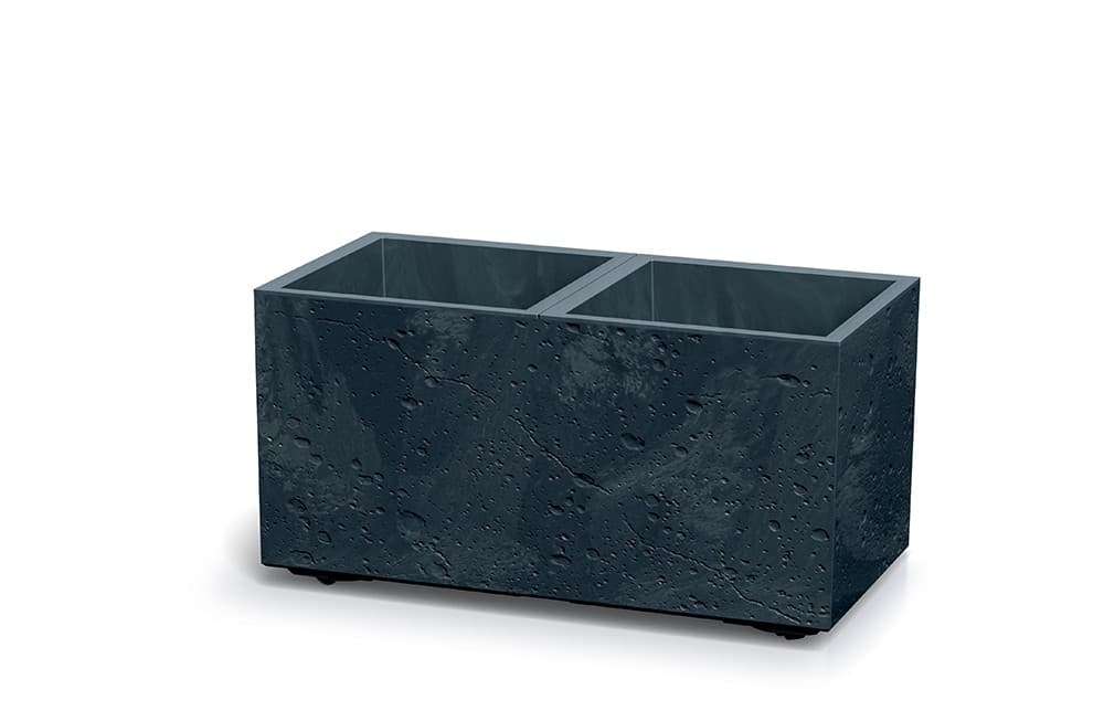 Plastový kvetináč SIERRAS BETON EFFECT antracit