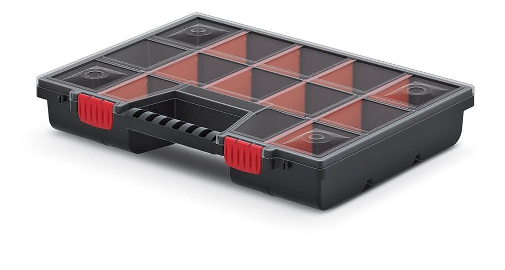 Organizér ZERGO 39 x 29 x 6,5 cm černo-červený 1