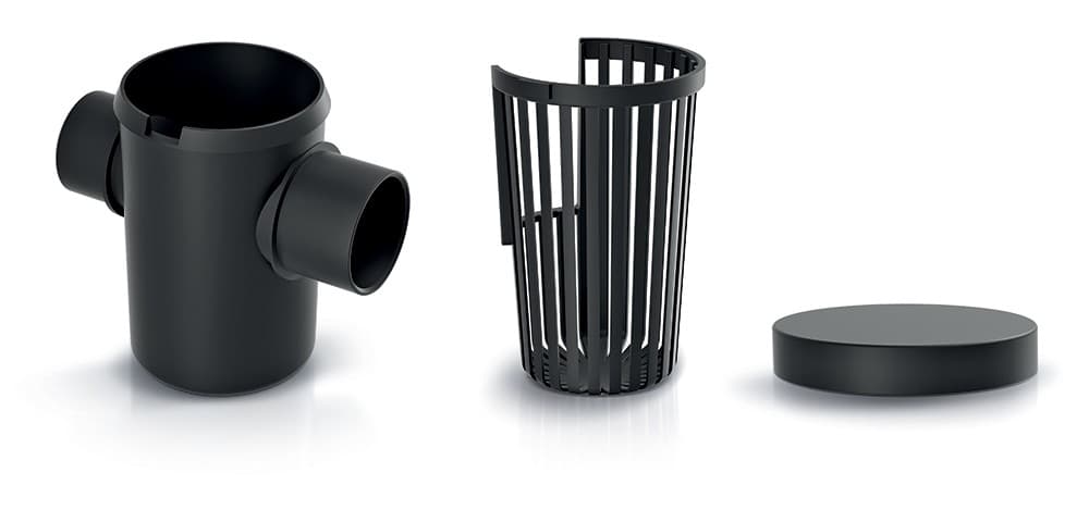 Vonkajší filter hrubých nečistôt dažďovej vody (3 diely) 1